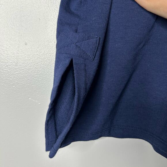 Lisa Bayne Jersey Top Bamboo Lagenlook Boho Boxy Relaxed Coastal Women’s Small - Picture 3 of 6